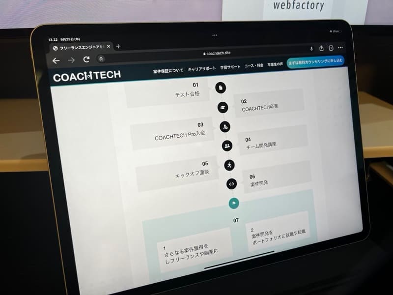 COACHTECH(コーチテック)の申し込む手順・受講までの流れ