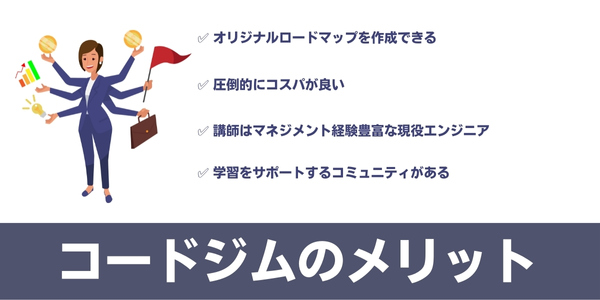 CODEGYM(コードジム)のメリット